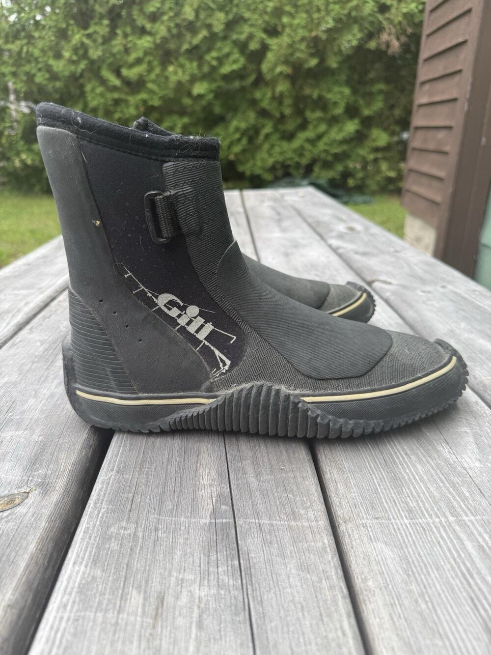 Gill Neoprene Sailing Boots Black Unisex Dinghy Water Shoes US 11-12